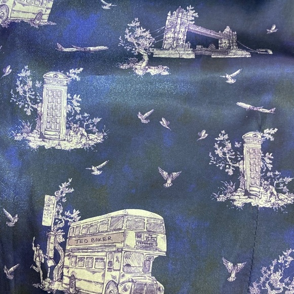 Ted Baker London gray plaid double-breasted wool vest 46R - Picture 5 of 9